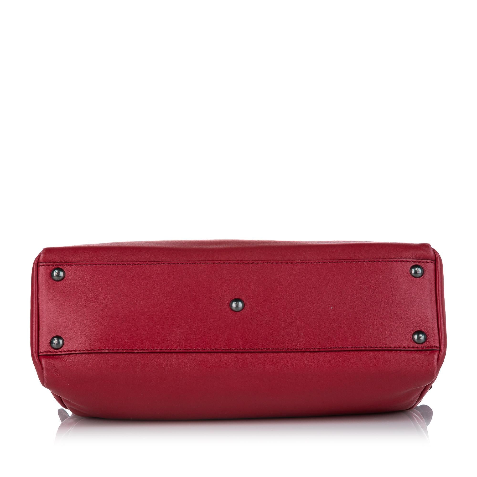 Fendi Peekaboo Leather Satchel (SHG-23909)