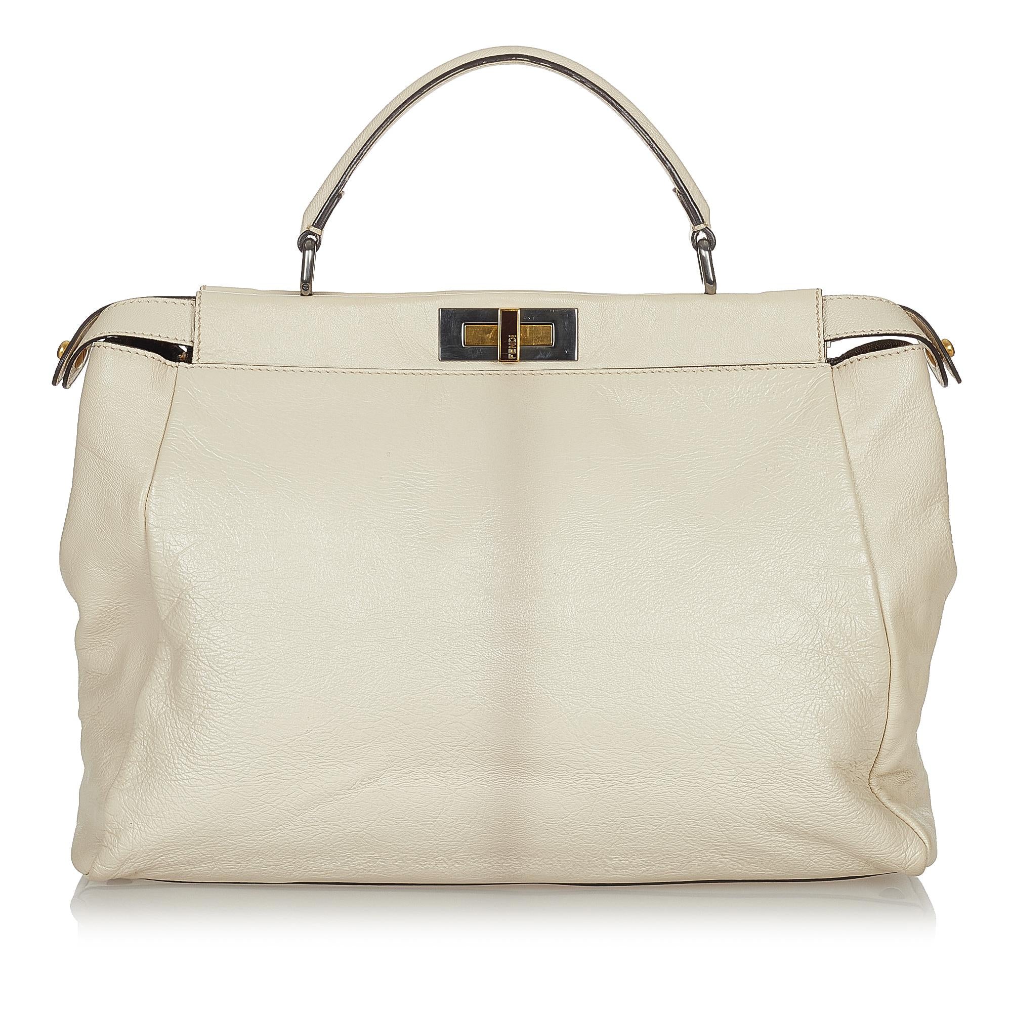 Fendi Peekaboo Leather Satchel (SHG-26729)