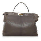 Fendi Peekaboo Leather Satchel (SHG-30047)