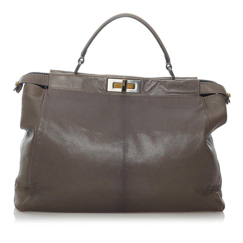 Fendi Peekaboo Leather Satchel (SHG-30047)