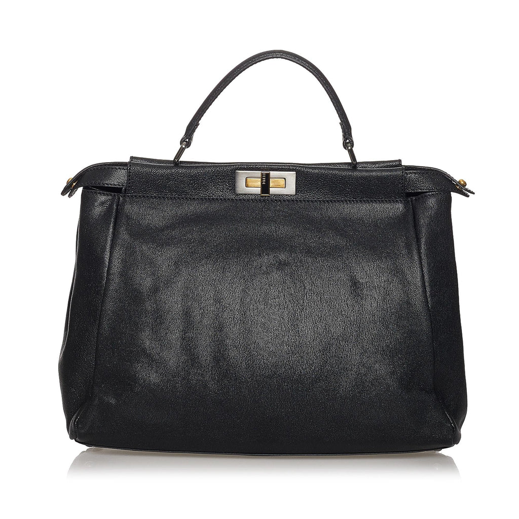 Fendi Peekaboo Leather Satchel (SHG-31245)