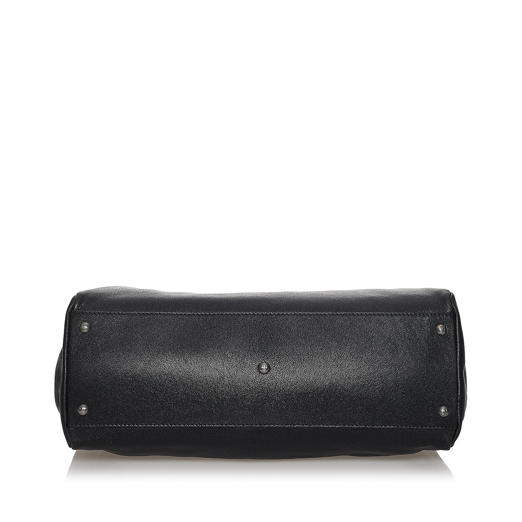 Fendi Peekaboo Leather Satchel (SHG-31245)
