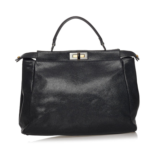 Fendi Peekaboo Leather Satchel (SHG-31245)
