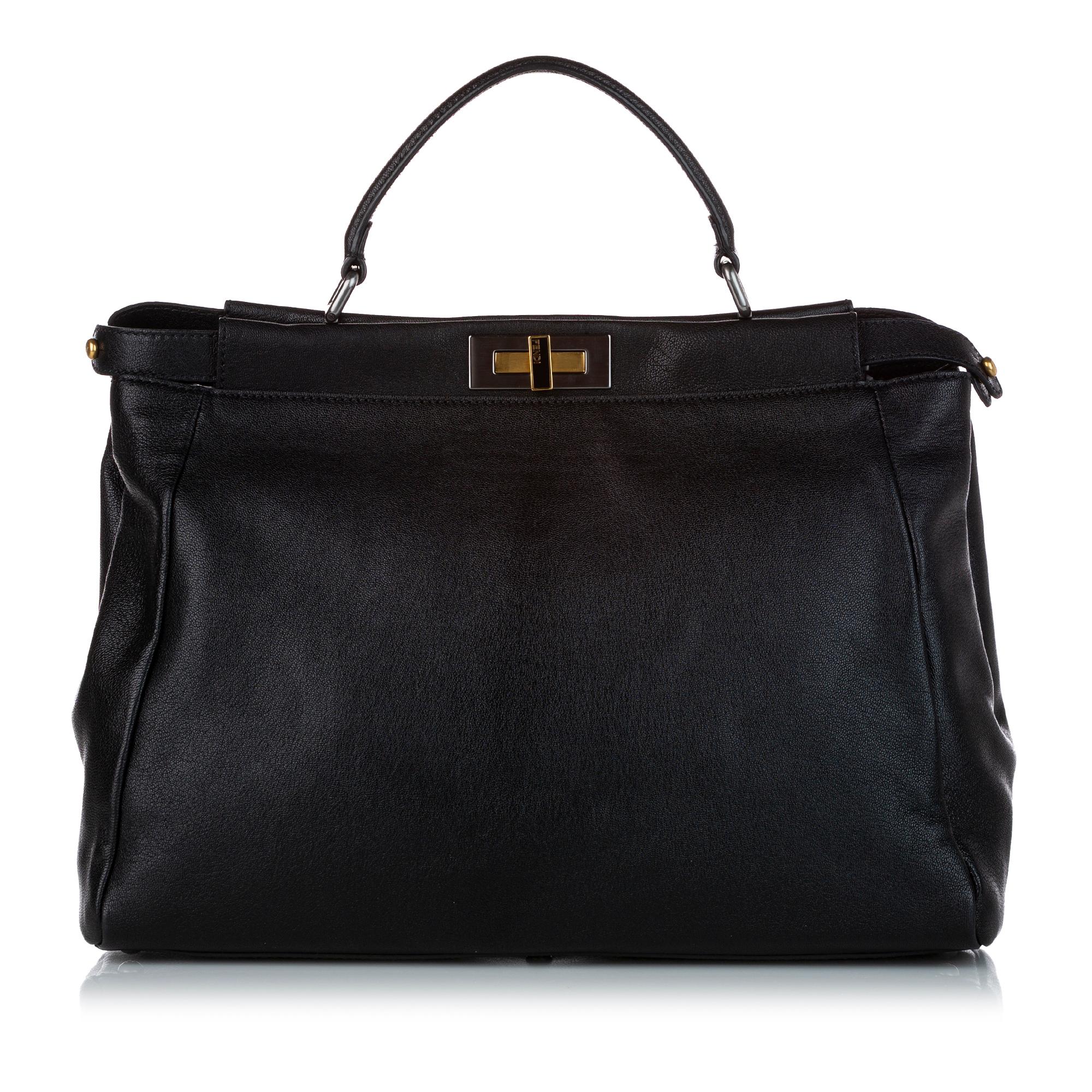 Fendi Peekaboo Leather Satchel (SHG-32463)