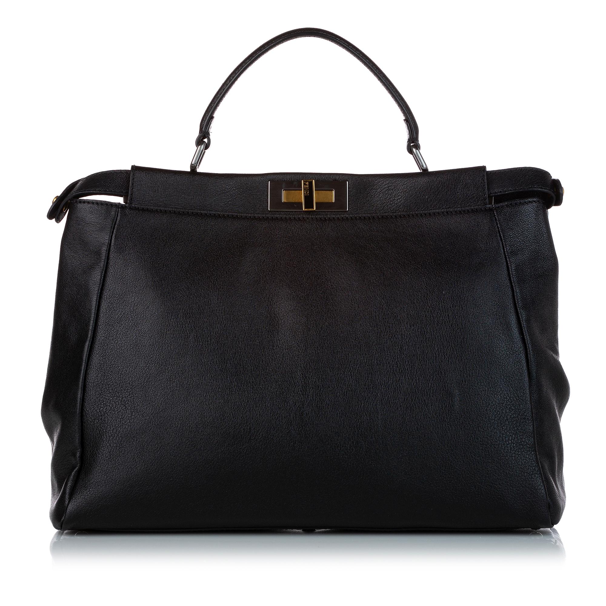 Fendi Peekaboo Leather Satchel (SHG-32463)