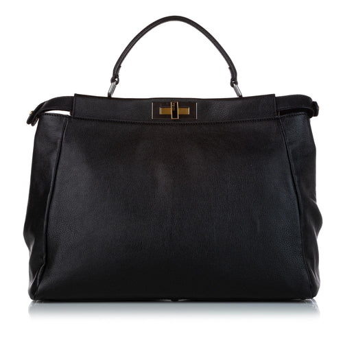 Fendi Peekaboo Leather Satchel (SHG-32463)