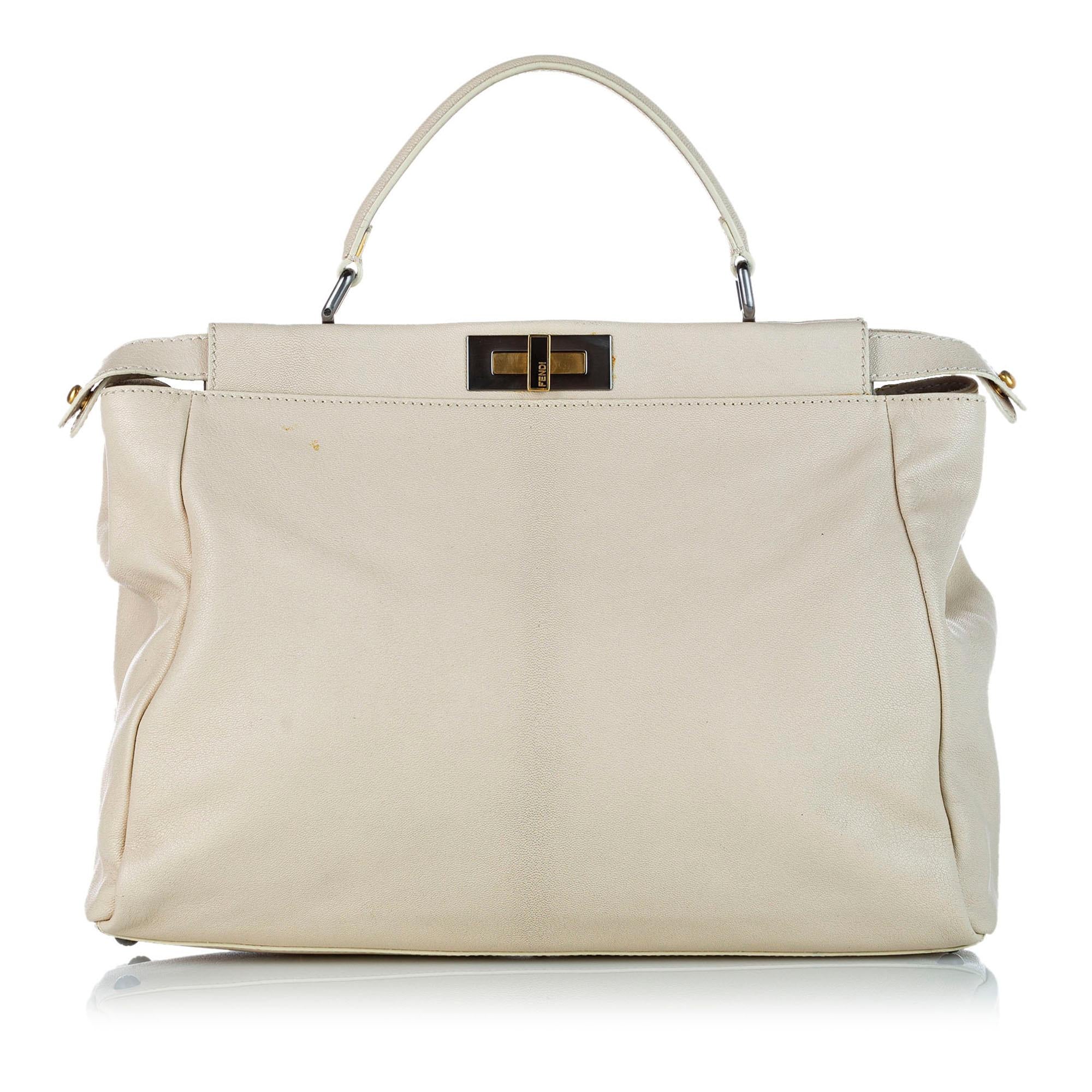 Fendi Peekaboo Leather Satchel (SHG-32466)