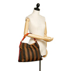 Fendi Pequin Canvas Tote Bag (SHG-29636)