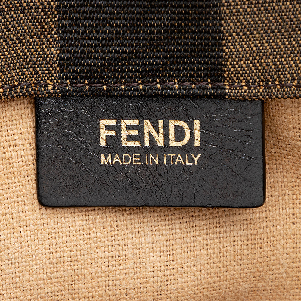 Fendi Pequin Canvas Tote (SHF-16461)
