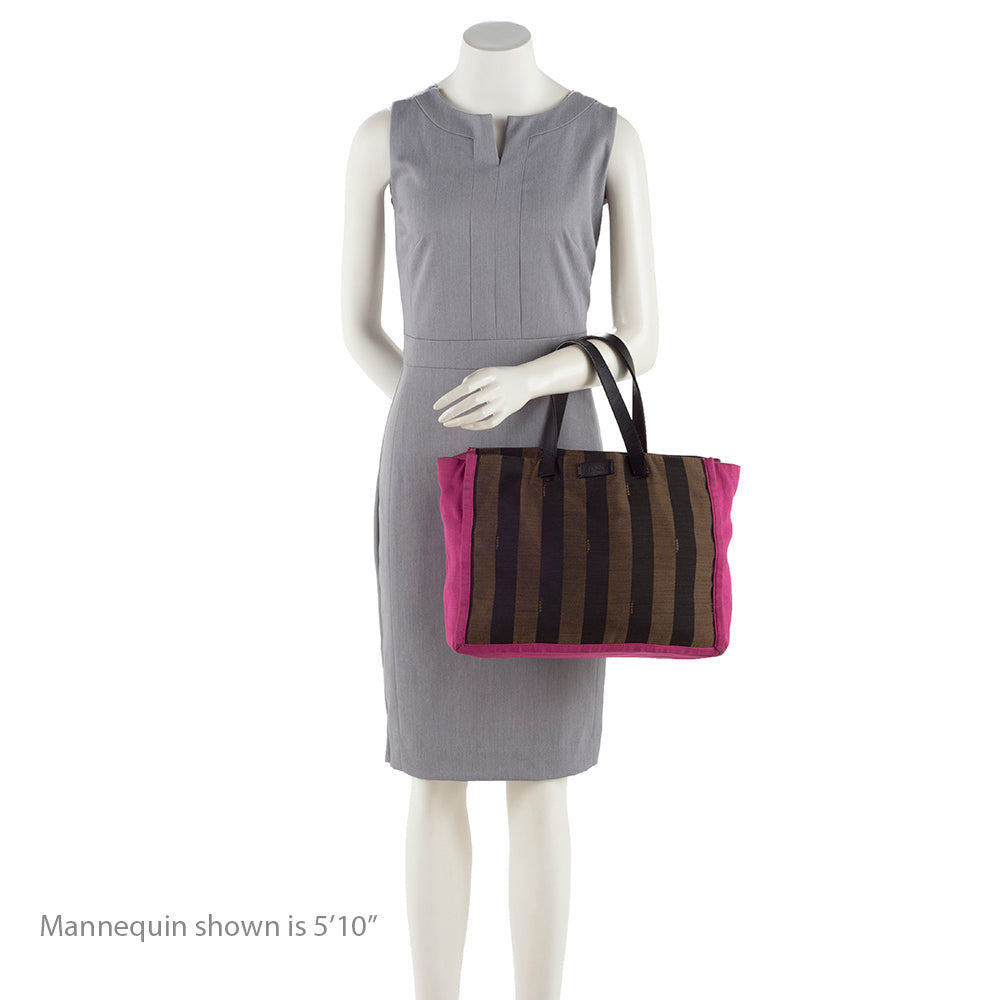 Fendi Pequin Canvas Tote (SHF-16461)