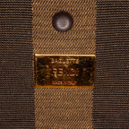 Fendi Pequin Canvas and Raffia Mamma Baguette (SHG-sSRqPf)