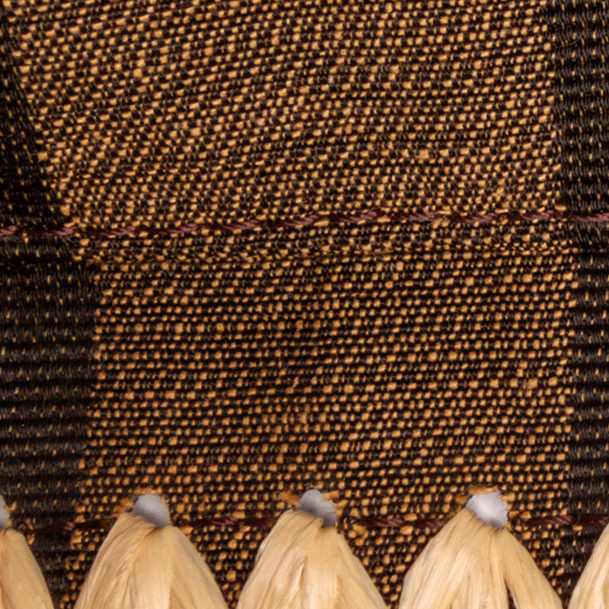 Fendi Pequin Canvas and Raffia Mamma Baguette (SHG-sSRqPf)