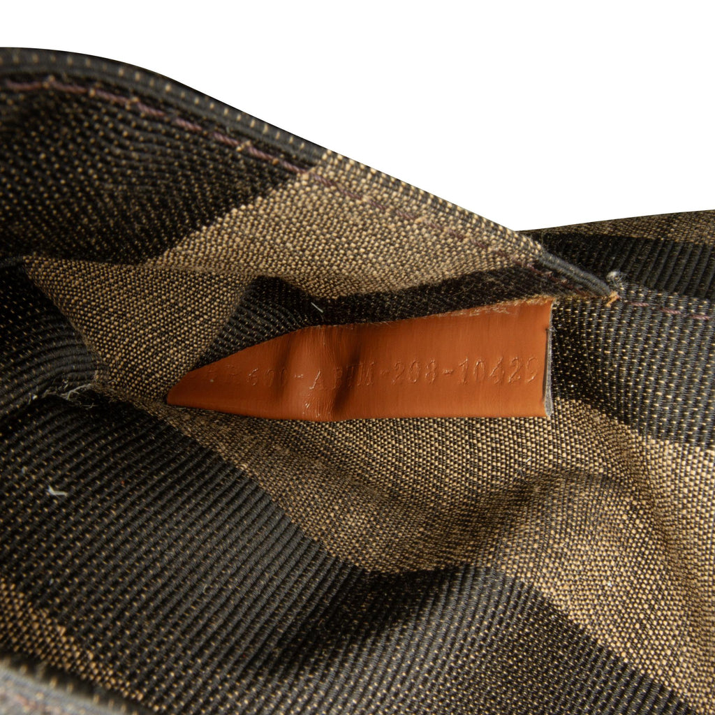 Fendi Pequin Canvas and Raffia Mamma Baguette (SHG-g32SBG)