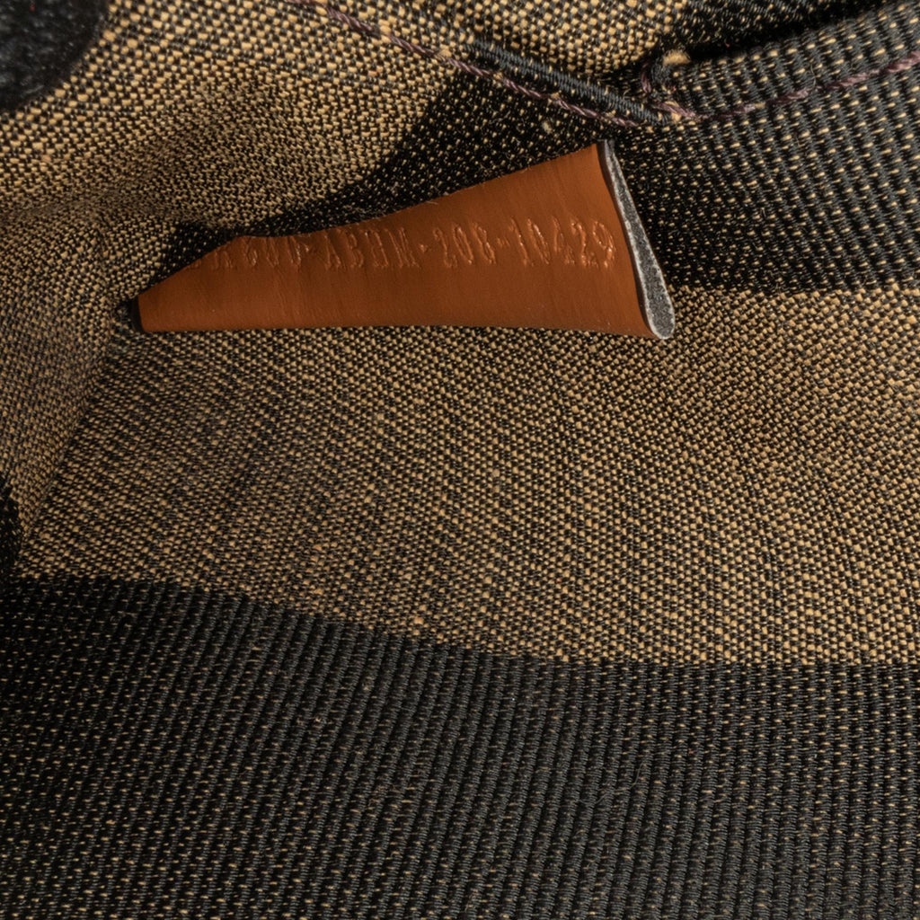 Fendi Pequin Canvas and Raffia Mamma Baguette (SHG-MJAC72)