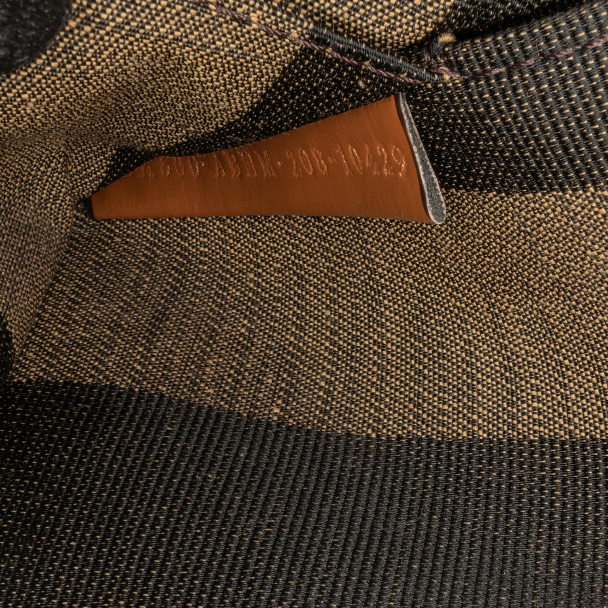 Fendi Pequin Canvas and Raffia Mamma Baguette (SHG-MJAC72)