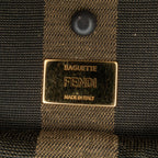 Fendi Pequin Canvas and Raffia Mamma Baguette (SHG-MJAC72)