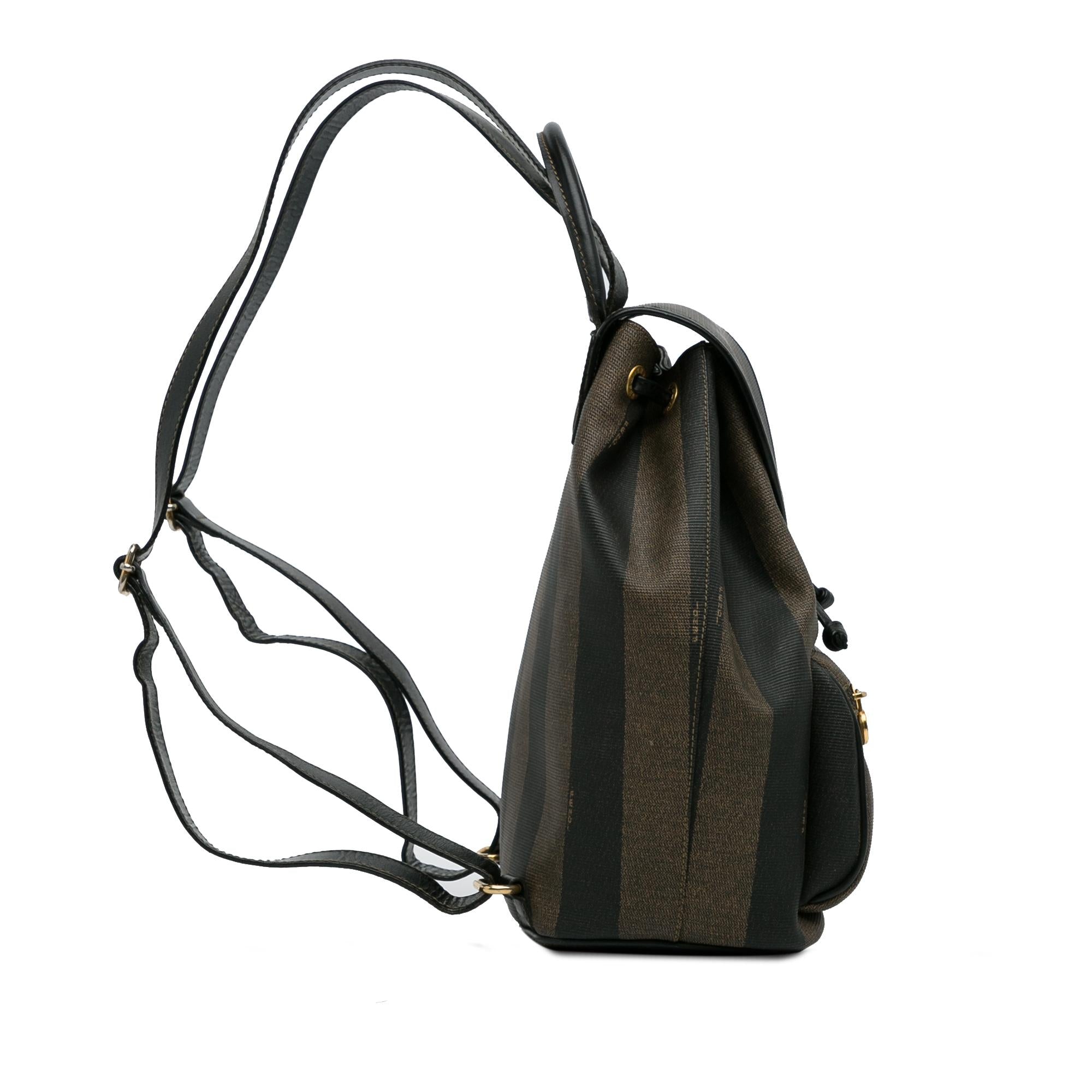 Fendi Pequin Drawstring Backpack (SHG-9jAAoT)