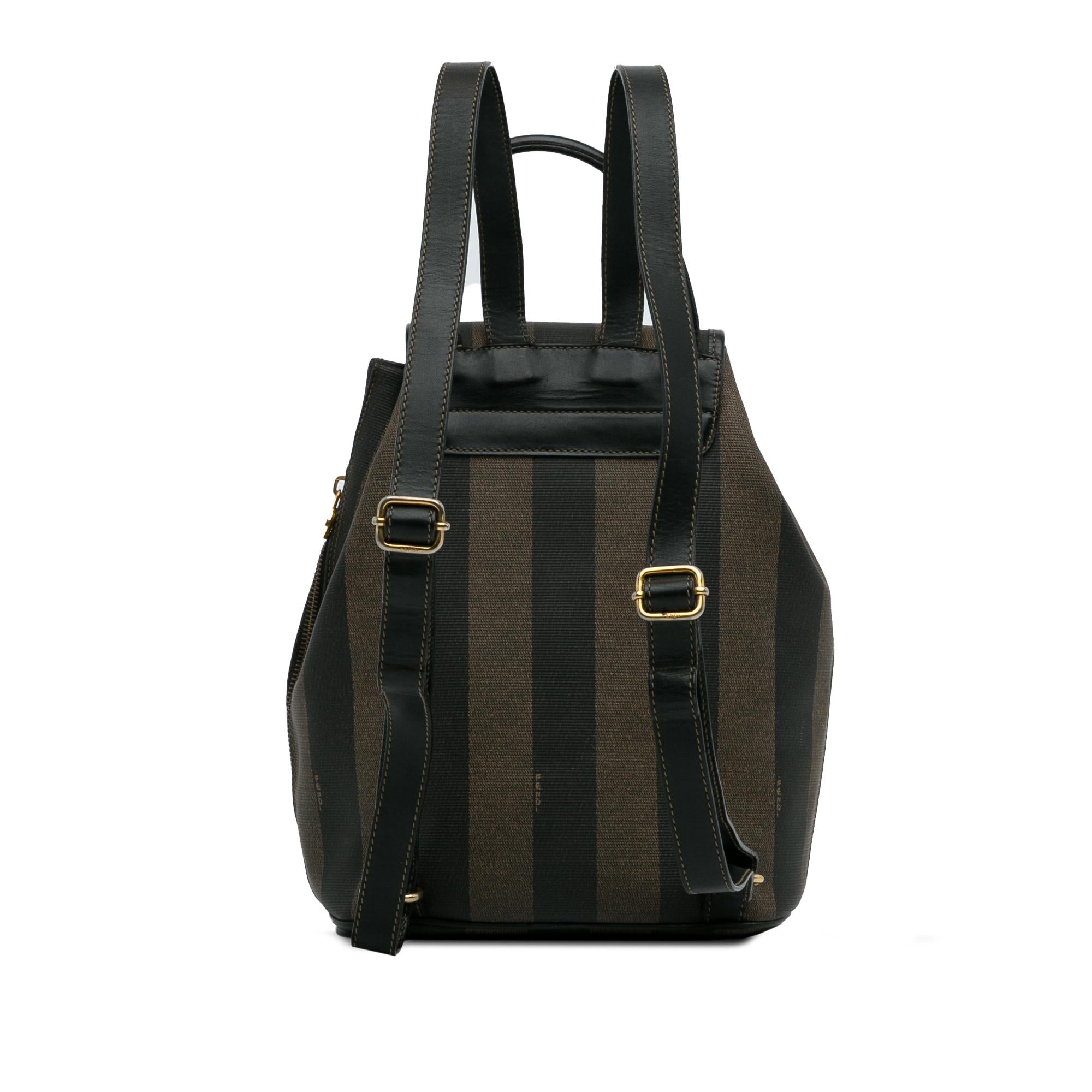 Fendi Pequin Drawstring Backpack (SHG-9jAAoT)