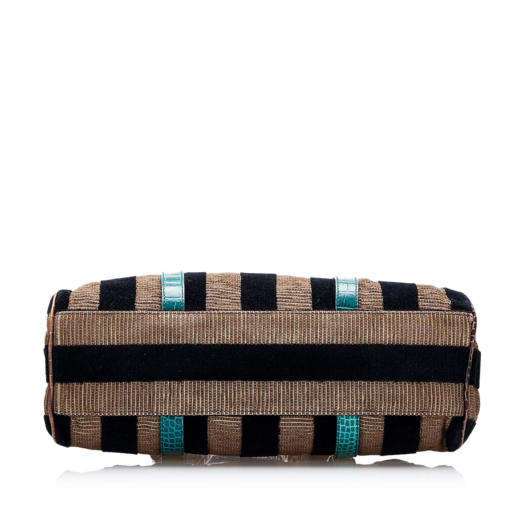 Fendi Pequin Handbag (SHG-UTQaNE)