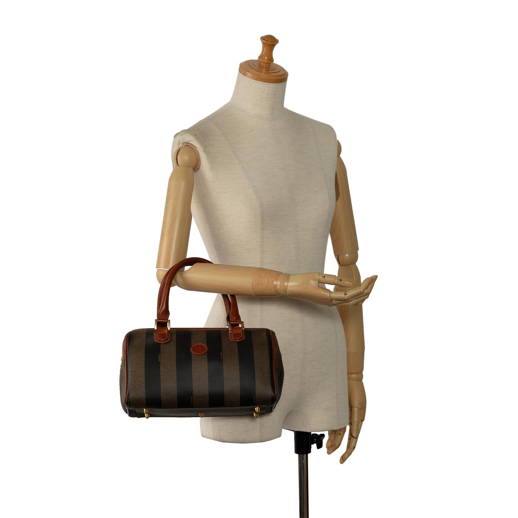 Fendi Pequin Handbag (SHG-m85b5a)
