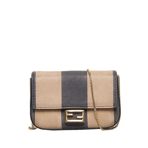 Fendi Pequin Nano Baguette (SHG-RtCldH)