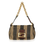FENDI Pequin Quilted Mini Mama Baguette BAG