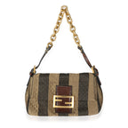 FENDI Pequin Quilted Mini Mama Baguette BAG