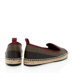Fendi Pequin Stripe Espadrilles Flats - Size 8 / 38 (SHF-18369)