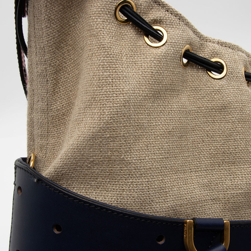 Fendi Perforated Leather B Fab Medium Tote (SHF-9CEMrX)