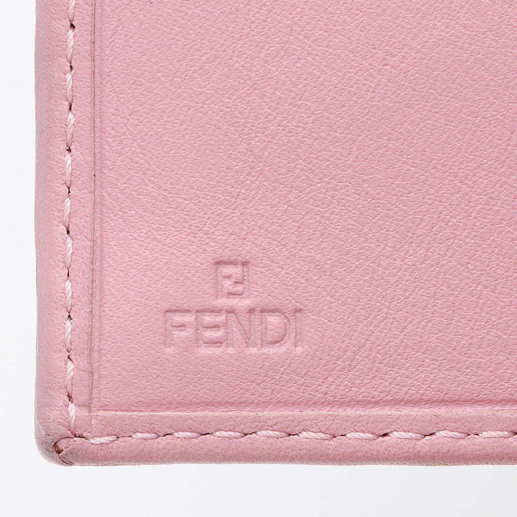 Fendi Perforated Leather Compact Wallet (SHF-ahsZFs)