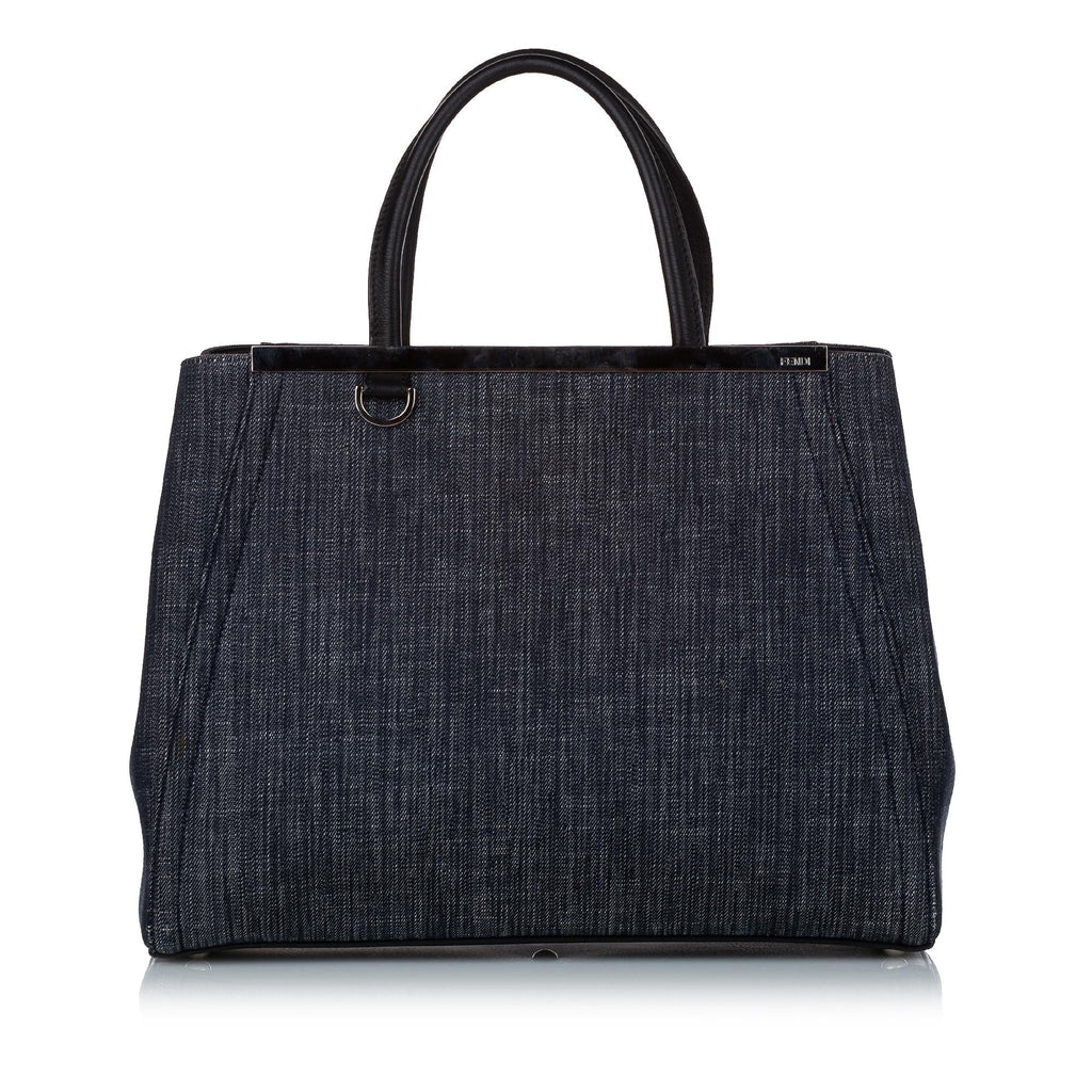Fendi Petit 2Jours Denim Satchel (SHG-29466)