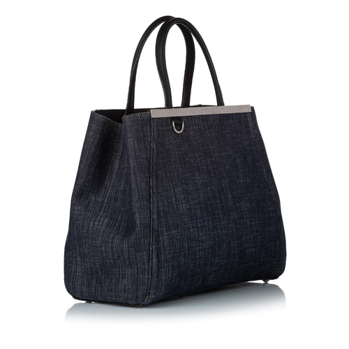 Fendi Petit 2Jours Denim Satchel (SHG-29466)