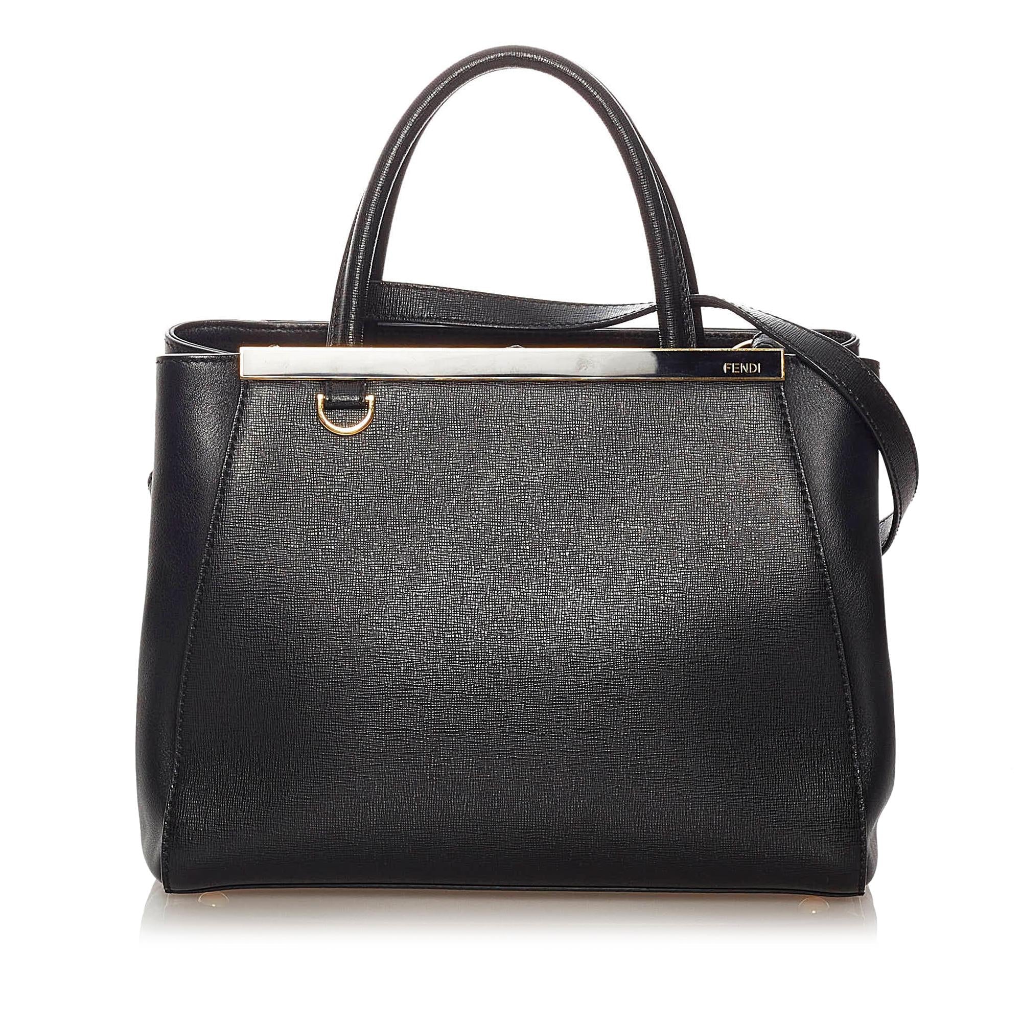 Fendi Petit 2Jours Leather Satchel (SHG-27993)