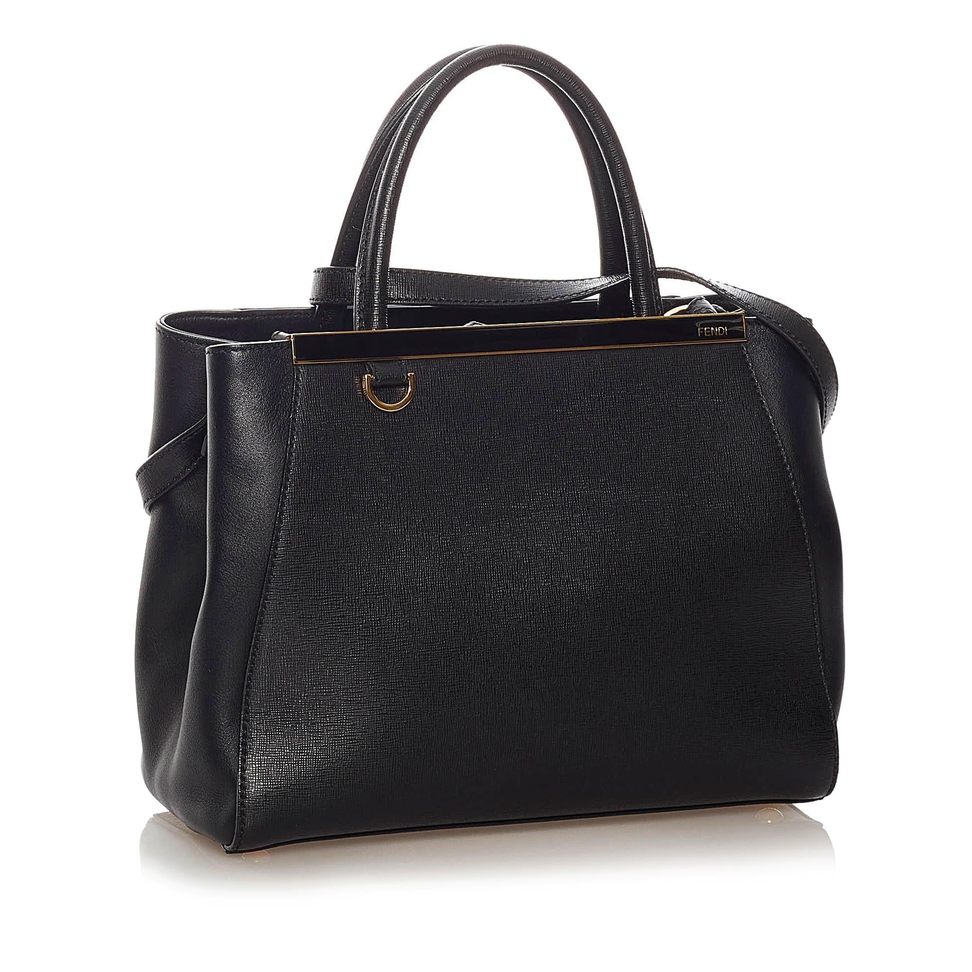 Fendi Petit 2Jours Leather Satchel (SHG-27993)
