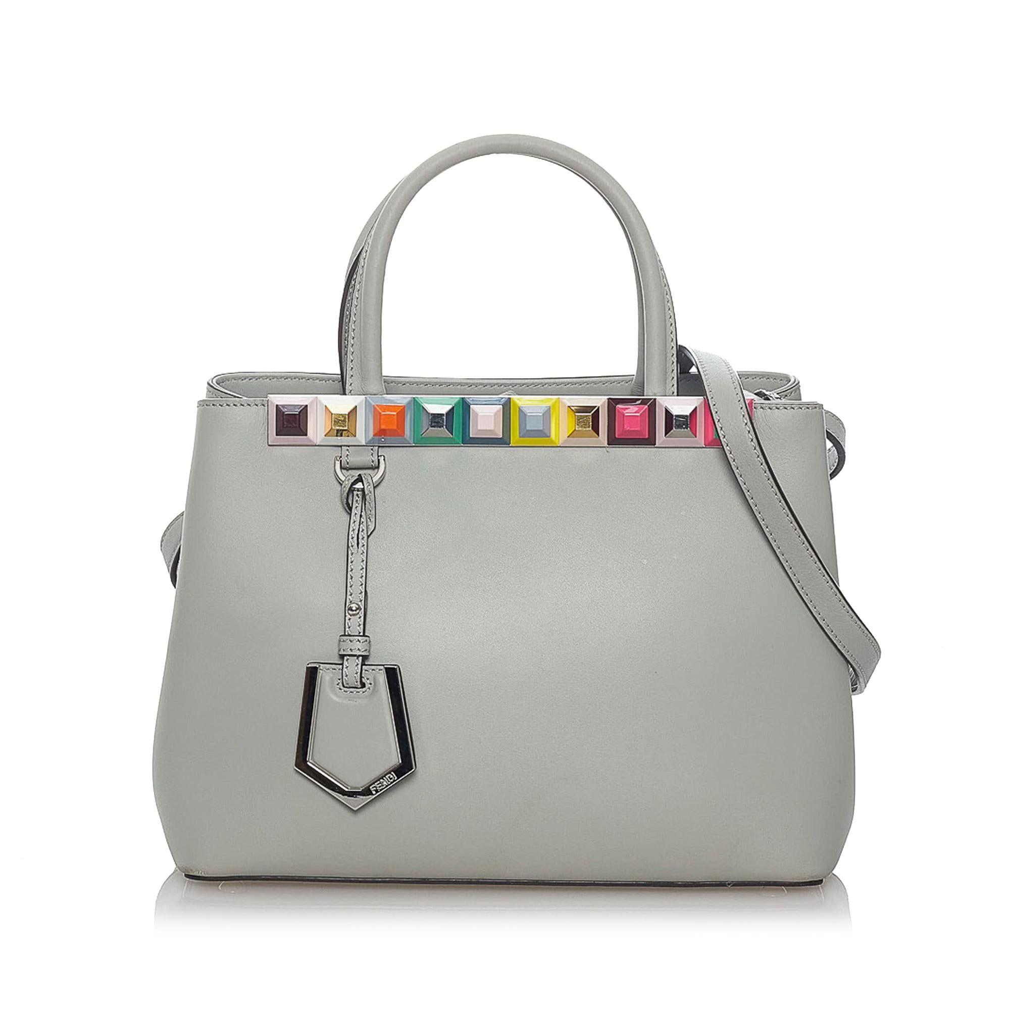 Fendi Petit 2Jours Leather Satchel (SHG-29381)