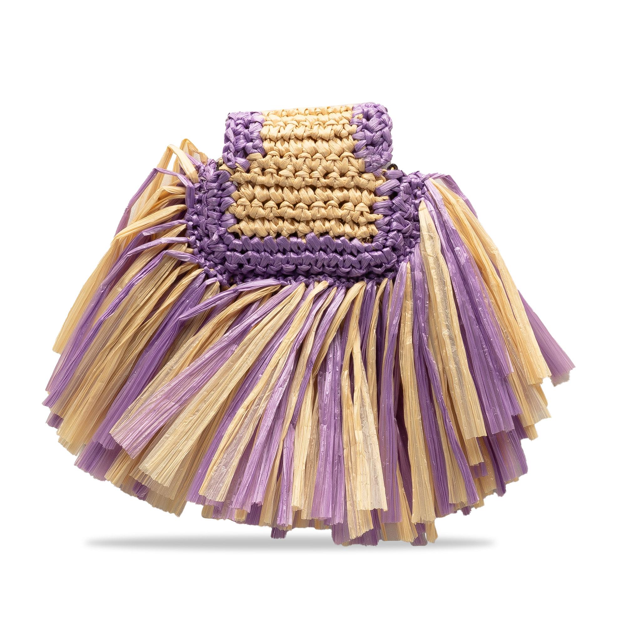 Fendi Raffia Intreccio Pico Baguette (SHG-DjF5h6)