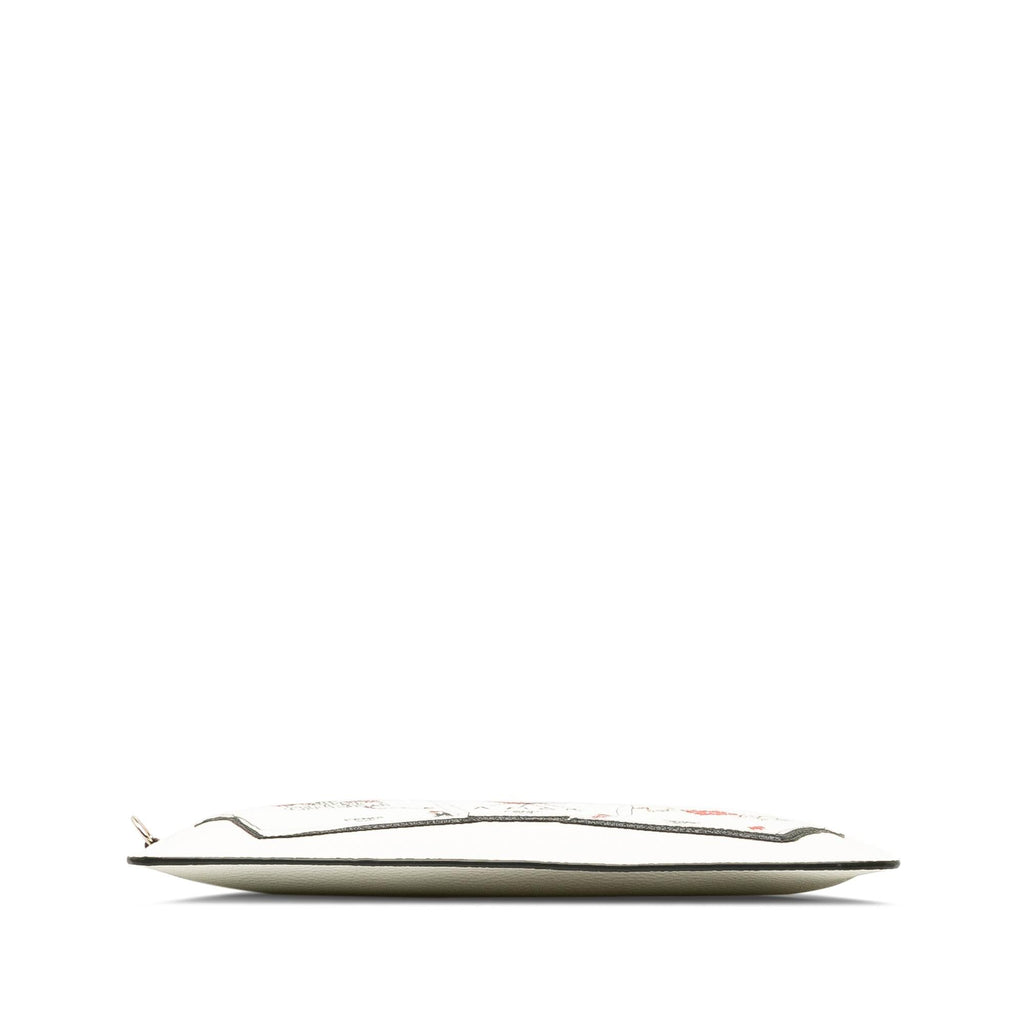 Fendi Roma Playing Cards Zip Clutch (SHG-34tr8x)