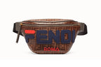 Fendi Fila Appliquéd Printed Coated Canvas Belt Bag