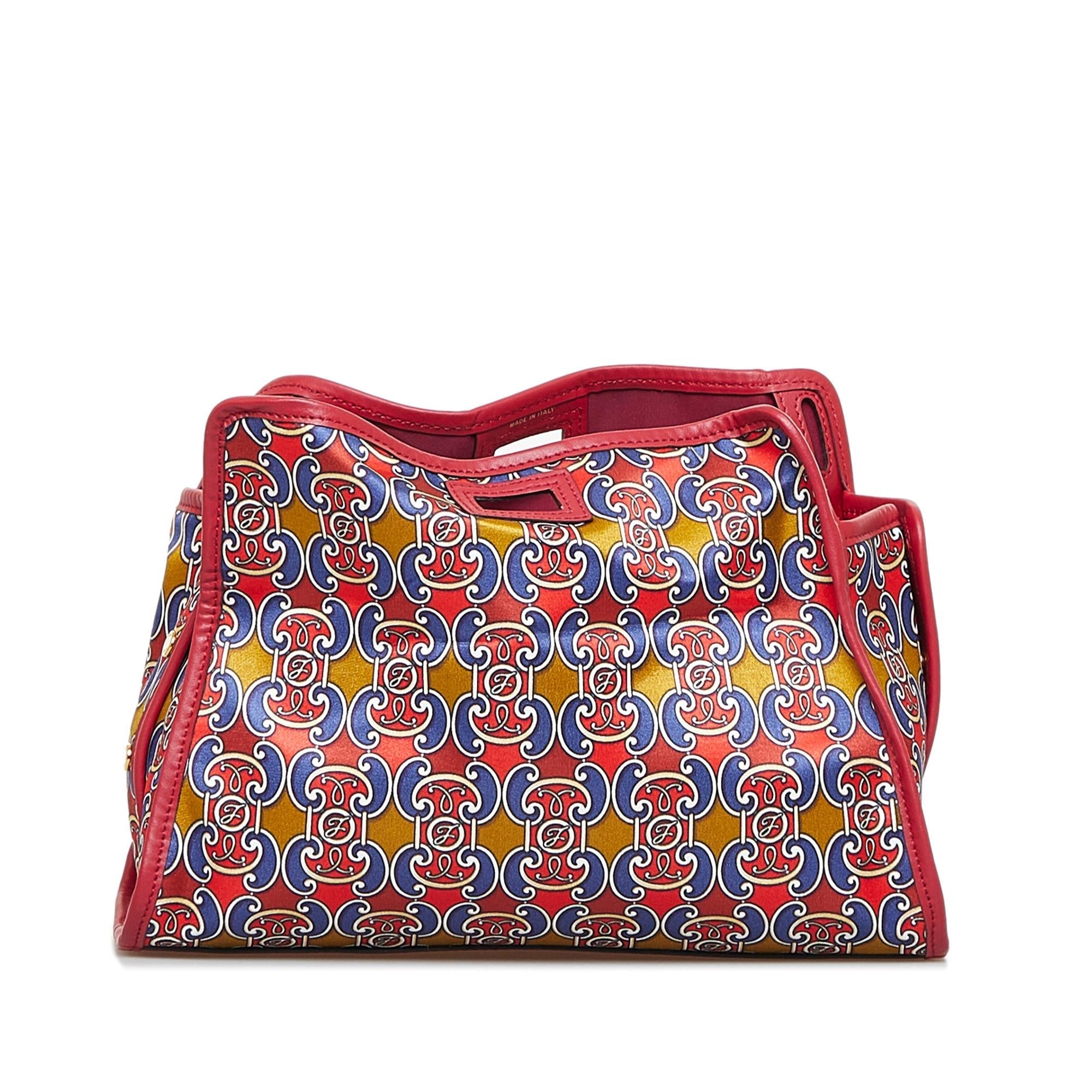 Fendi Royale Print Stamp Patch Runaway Handbag (SHG-oVEycY)