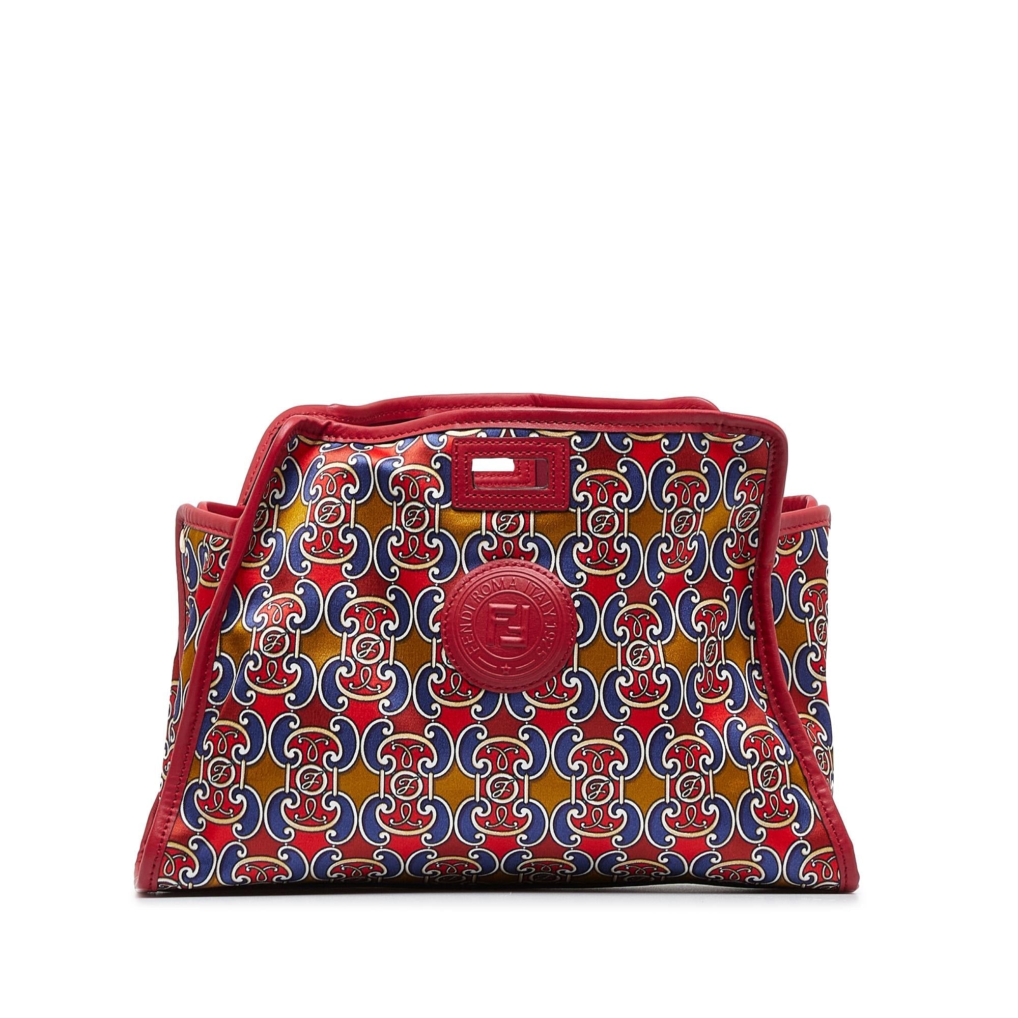 Fendi Royale Print Stamp Patch Runaway Handbag (SHG-ssvDBS)
