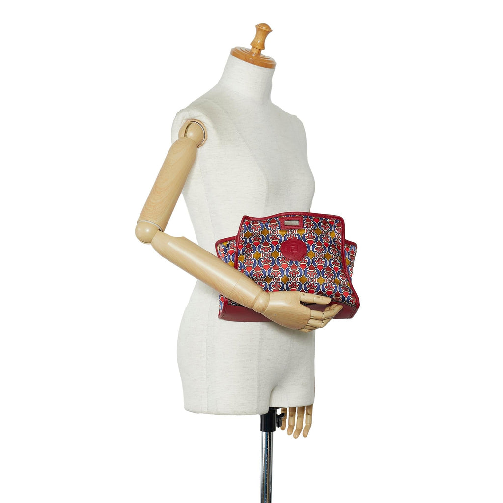 Fendi Royale Print Stamp Patch Runaway Handbag (SHG-ssvDBS)