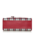 Fendi Runaway Tartan Plaid Satchel (SHG-33225)