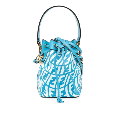 Fendi Sarah Coleman Mini Coated Canvas FF Vertigo Mon Tresor Bucket (SHG-Z5Yuz0)