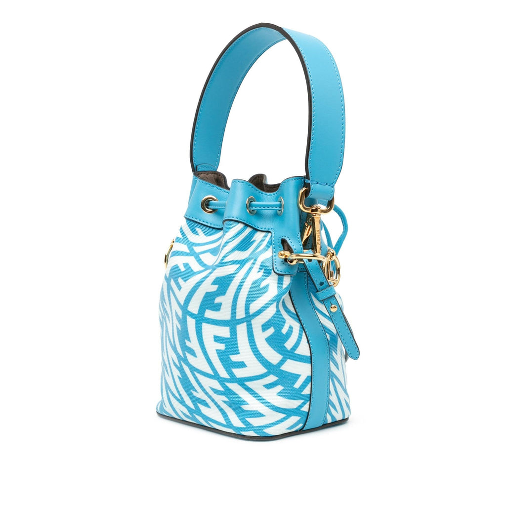 Fendi Sarah Coleman Mini Coated Canvas FF Vertigo Mon Tresor Bucket (SHG-Z5Yuz0)