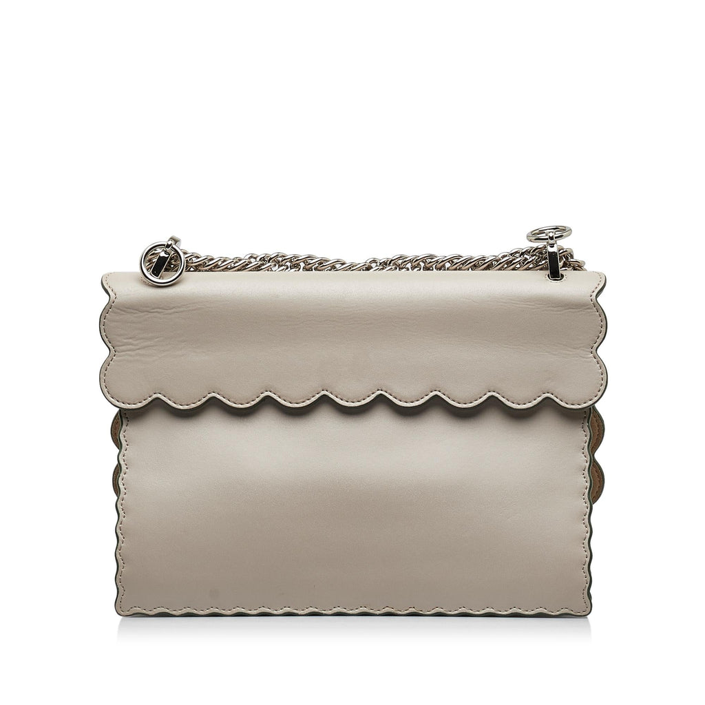 Fendi Scalloped Kan I Satchel (SHG-0g81DK)