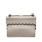 Fendi Scalloped Kan I Satchel (SHG-0g81DK)