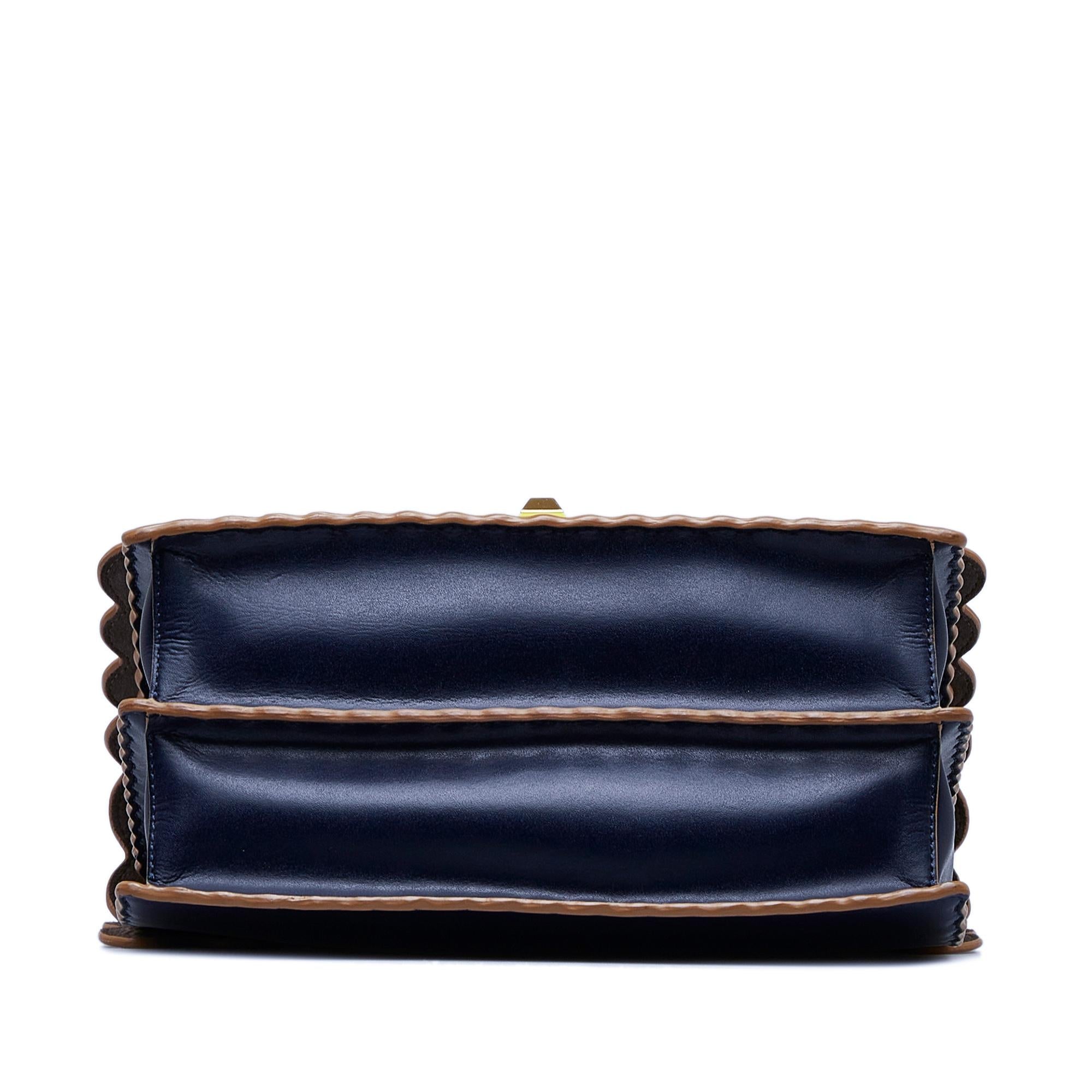 Fendi Scalloped Kan I Satchel (SHG-TUYgg3)