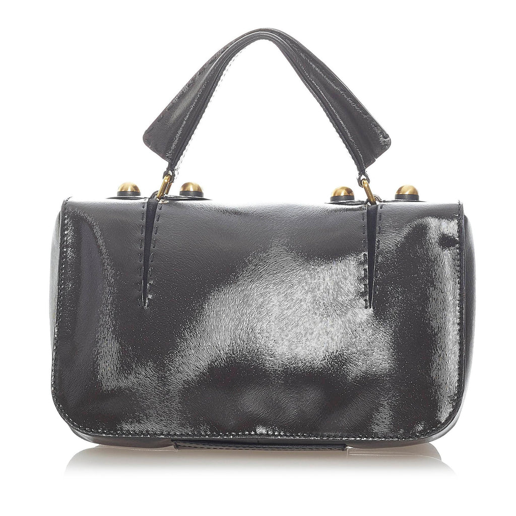 Fendi Secret Code F3 Leather Satchel (SHG-33043)