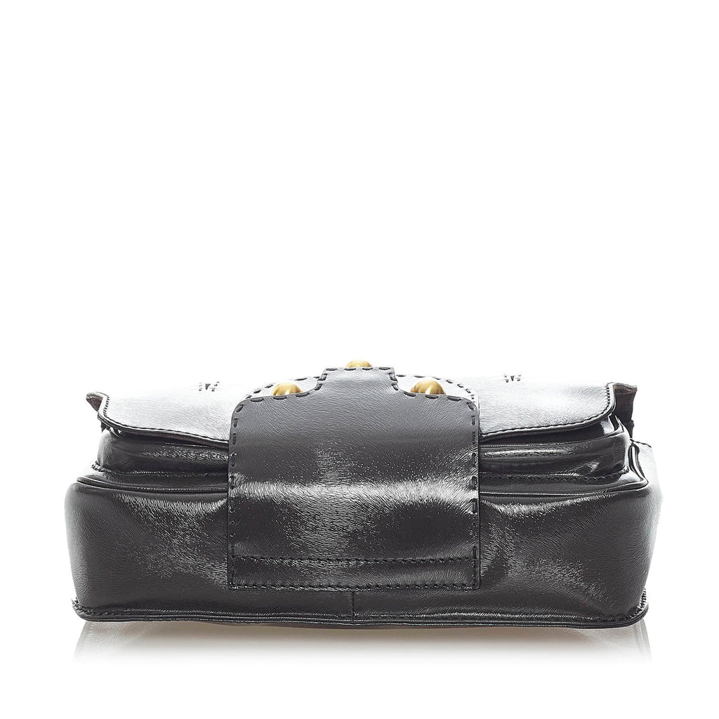 Fendi Secret Code F3 Leather Satchel (SHG-33043)