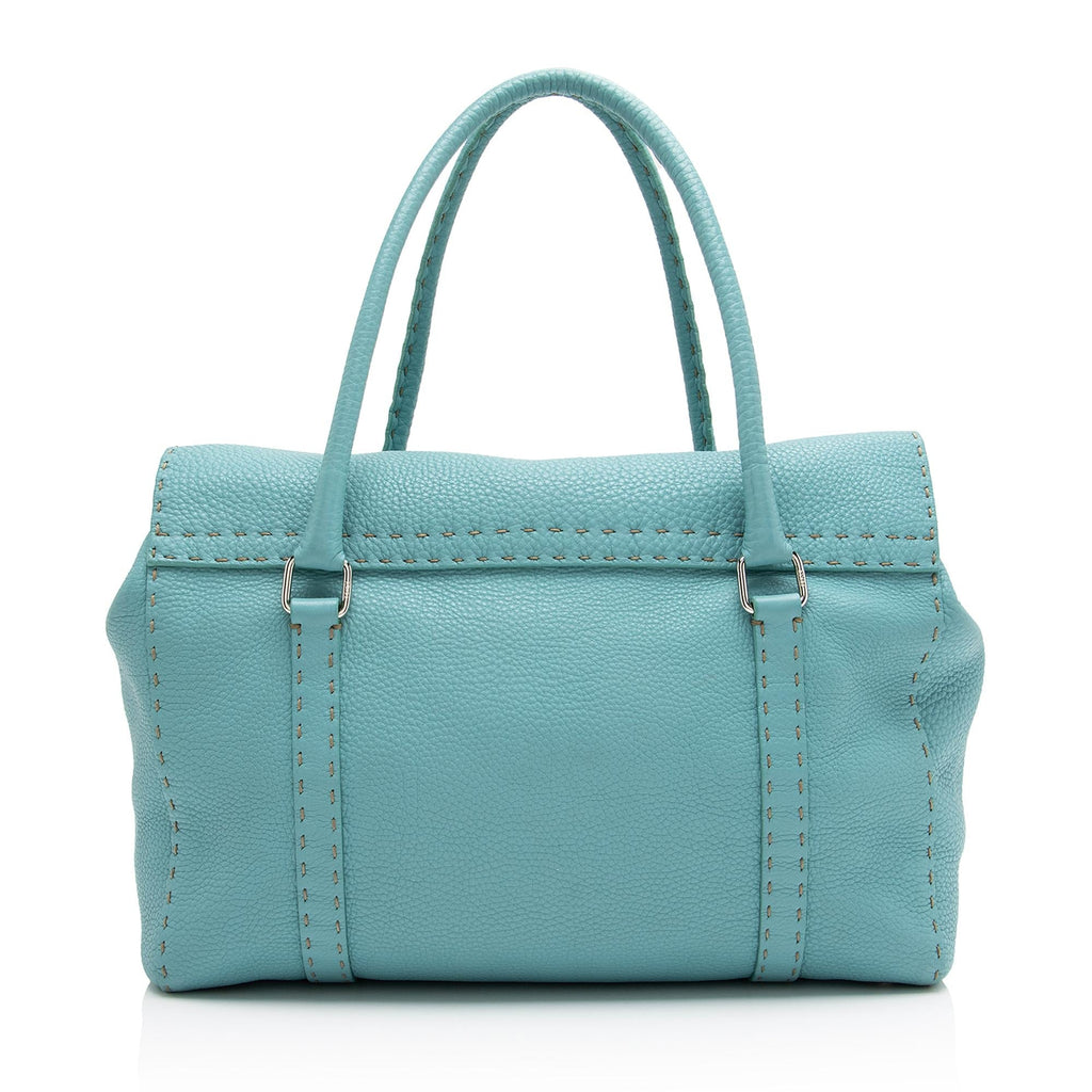 Fendi Leather Selleria Linda Large Satchel (SHF-1fEOnp)
